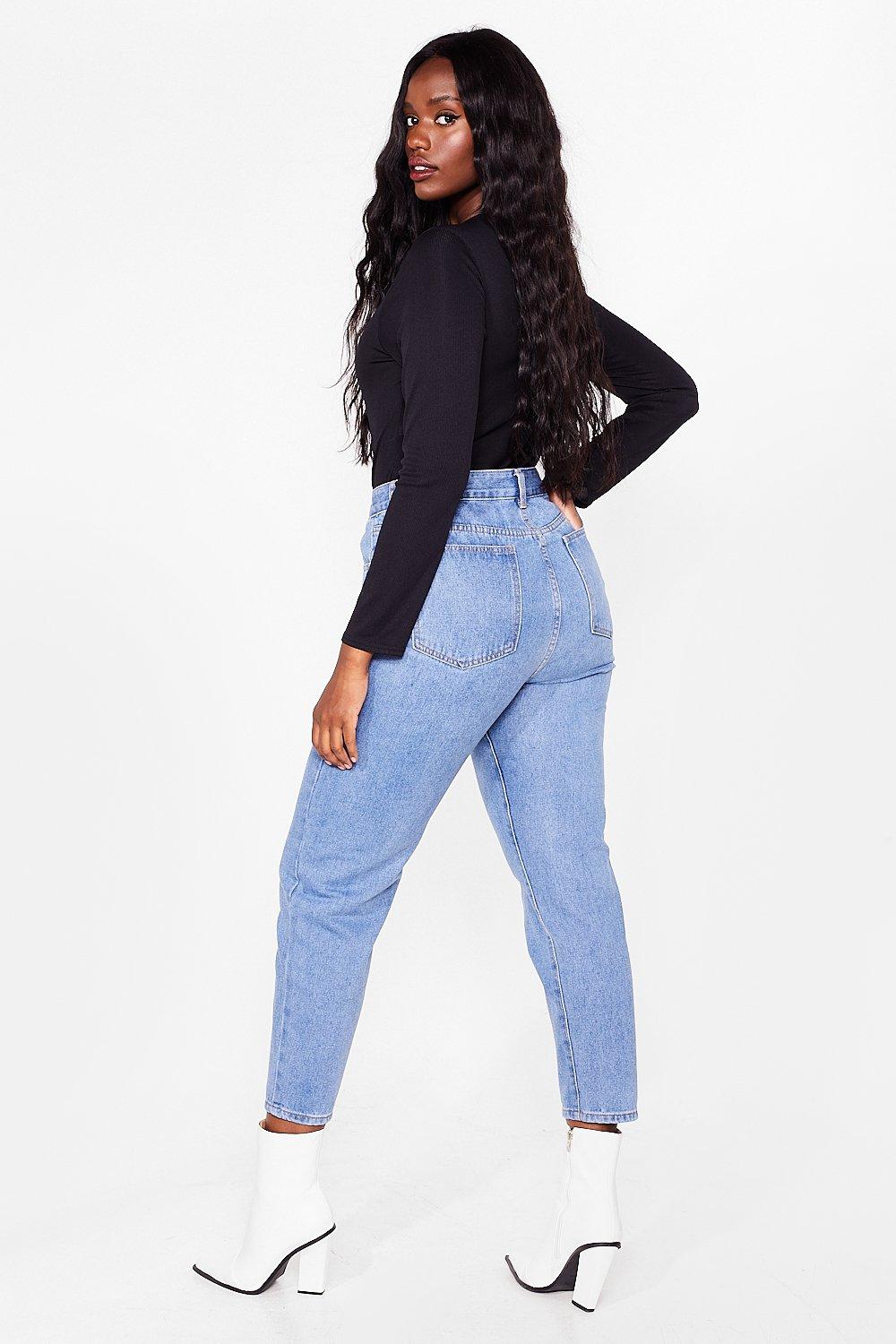 Jean mom discount fit grande taille